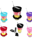 NightCap reusable drink cover scrunchie bundle in multiple colors with anti drink spiking covers and travel keychain accessory