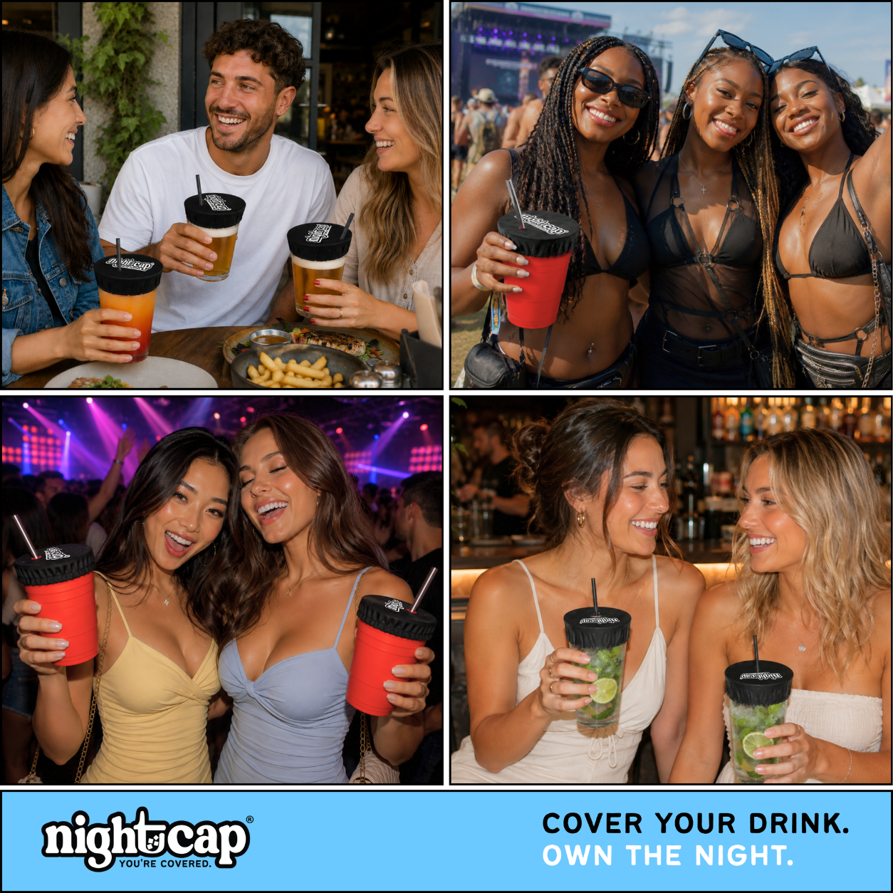 NightCap Keychain Drink Cover