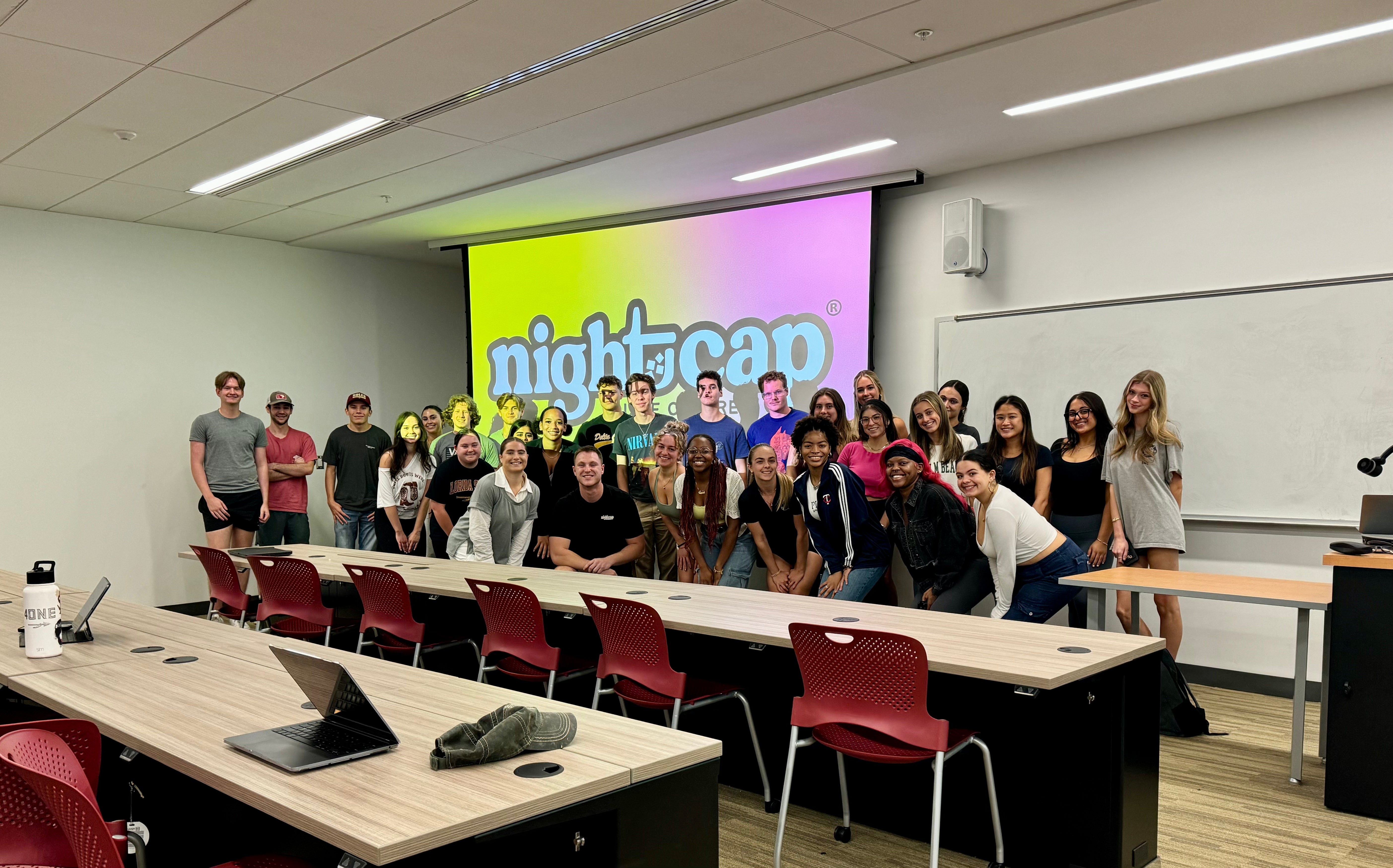 Nightcap Founders speak about drink spiking to a University