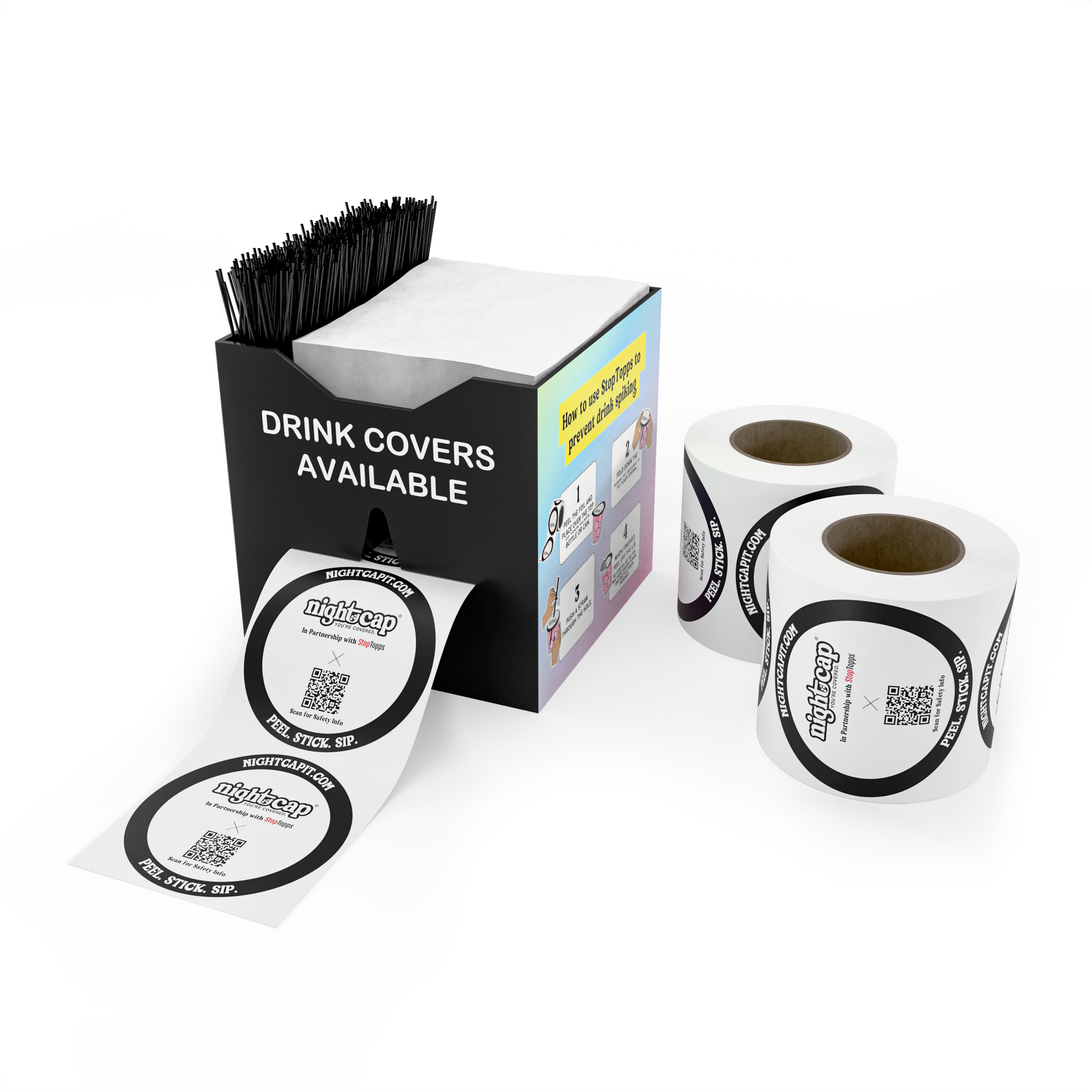 Nightcap Dispenser - For StopTopps Drink Lids
